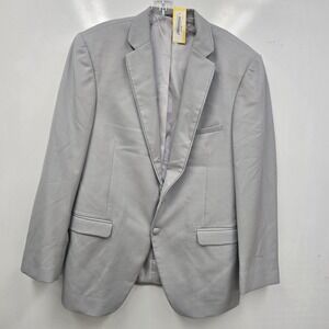 ALLURE MEN CEMENT GREY Tuxedo Sports Coat Blazer Notch Coat 42R Formal Wear
